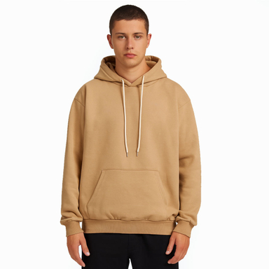 هودی مردانه به رسم کد 10030 رنگ نسکافه ای