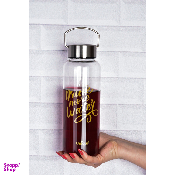 بطری یونیک طرح drink more water کد 3077-6