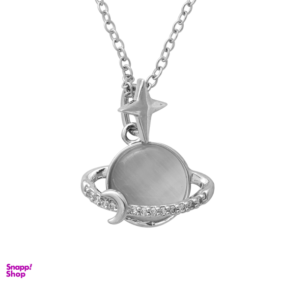 گردنبند زنانه مدل ماه و زحل کد N4842