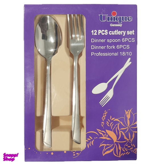 سرویس قاشق و چنگال 12 پارچه یونیک کد 68