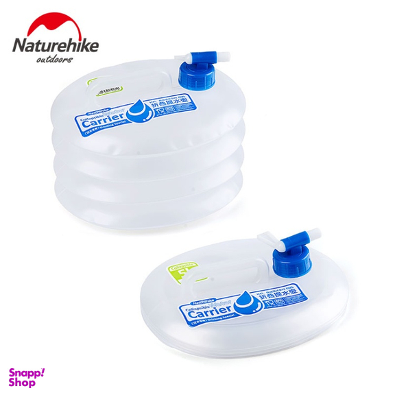 دبه آب تاشو نیچرهایک مدل PE Folding Bucket کد S002-T ظرفیت 10 لیتر
