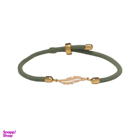 دستبند طلا 18 عیار زنانه پانسی طرح پر مدل D21065