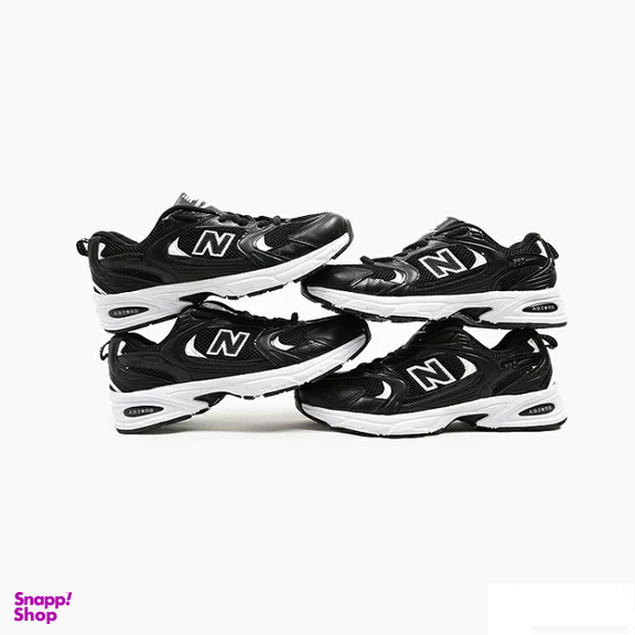 کفش کتانی زنانه و مردانه مدل NEW BALANCE 530 مدل 4124 رنگ مشکی سفید