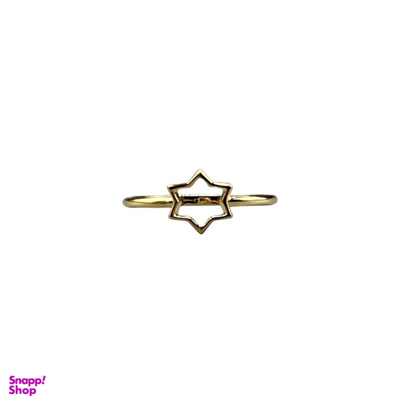 انگشتر طلا عیار 750 زنانه طرح مینیمال مدل ستاره کد 018