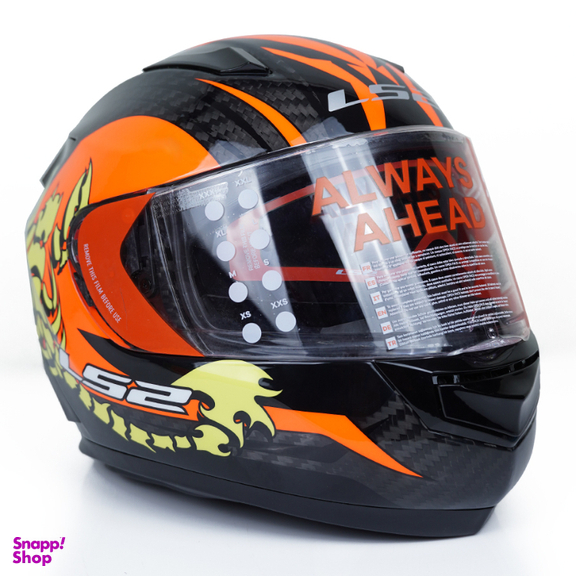 کلاه کاسکت ال اس تو مدل FF801 Scorpion Black ORG به همراه کاور