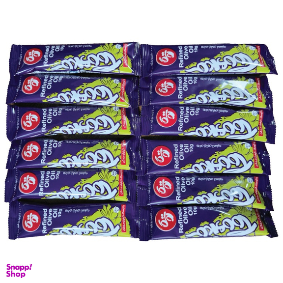 روغن زیتون پالایش شده توسکا وزن 10 گرم بسته 12 عددی