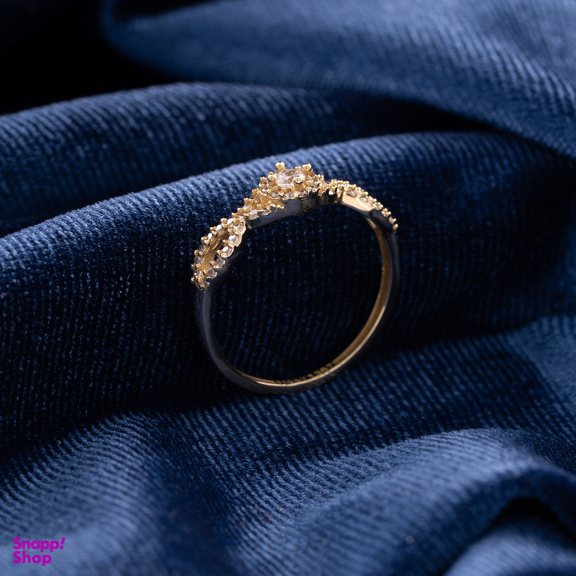 انگشتر طلا 18 عیار زنانه جواهری سون کد 2474