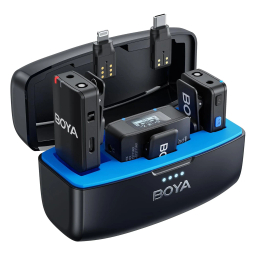 میکروفون دو کاربر بی سیم یقه ای بویا مدل Boya Boyamic