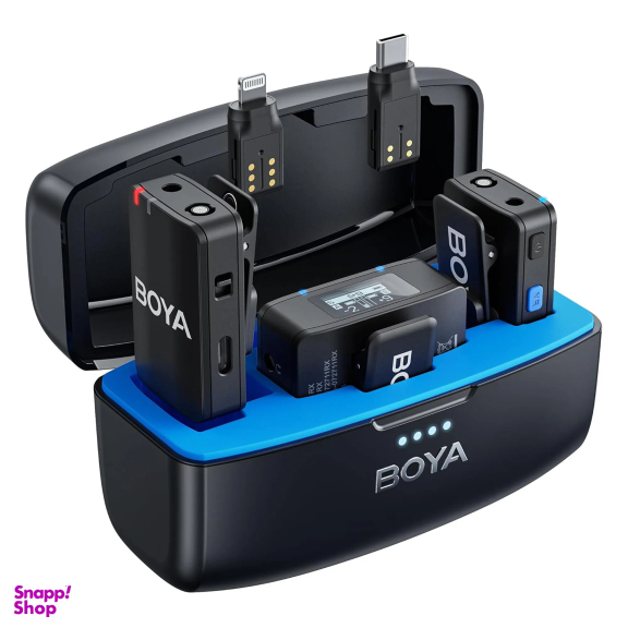 میکروفون دو کاربر بی سیم یقه ای بویا مدل Boya Boyamic