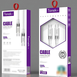 کابل دیتا Type-C تونک مدل L500 طول 1.2 متر