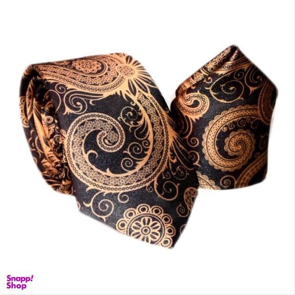 ست کراوات و دستمال جیب مردانه آیکت مدل بته جقه محو کد z4