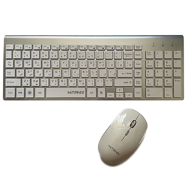 کیبورد و ماوس بی سیم نایتانیکس مدل NX-080CW