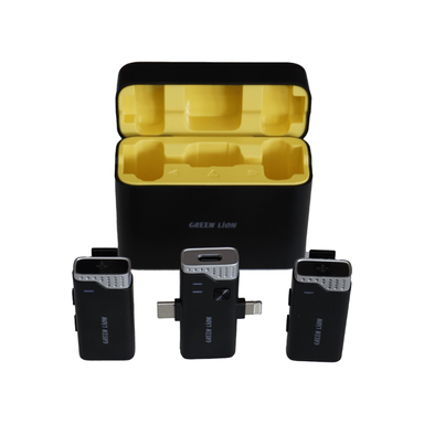 میکروفون یقه ای بی‌ سیم گرین لاین مدل GN2IN1MIC360D