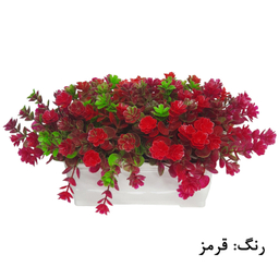گلدان به همراه گل مصنوعی مدل shg