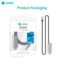 کابل تبدیل Type-C به HDMI کوتتسی مدل 33025 طول 2 متر
