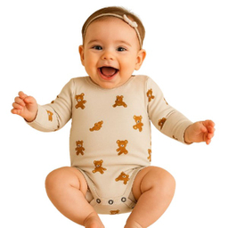 بادی نوزادی نیم ایت طرح خرس کد 10076