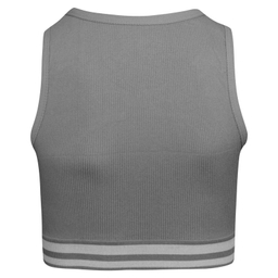 ست نیم تنه و شلوارک ورزشی زنانه ماییلدا کد 5243-8319 رنگ طوسی