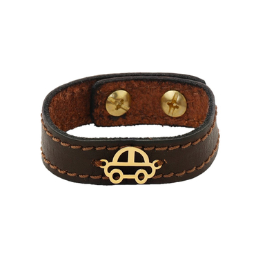 دستبند طلا 18 عیار بچگانه میو گلد طرح ماشین کد BRL173