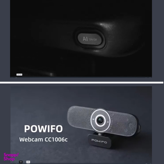 وب کم پاویفو مدل 4K AI Auto-Framing With Remote Control