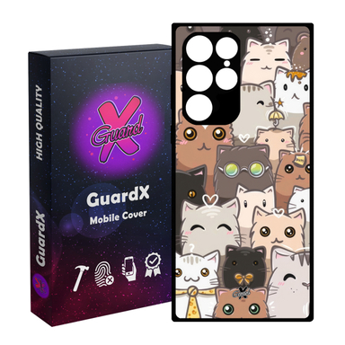 کاور موبایل گارد ایکس طرح Cat مدل Glass10674 مناسب سامسونگ Galaxy S22 Ultra