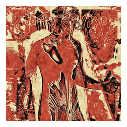 پرینت مقوایی نقاشی دیجیتال مرد شکاک اثر غژو