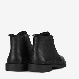 نیم بوت مردانه چرم مونو کد J5526-001 رنگ مشکی