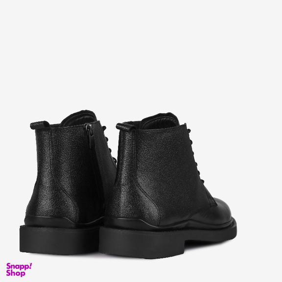 نیم بوت مردانه چرم مونو کد J5526-001 رنگ مشکی