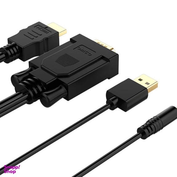 مبدل HDMI به VGA و صدا و microUSB اوریکو مدل XD-VATH طول 1 متر