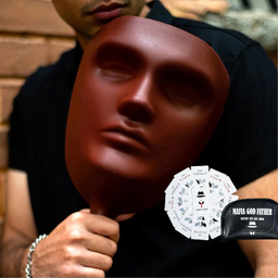 ماسک ایفای نقش به همراه 30 عدد کارت بازی pvc بسته 12 عددی