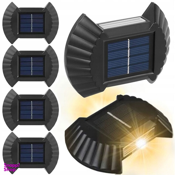چراغ دیواری خورشیدی مدل دوطرفه پازلی بسته 6 عددی