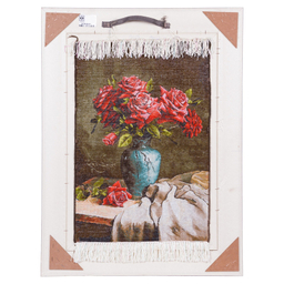 تابلو فرش دستباف سی پرشیا مدل گل در گلدان سفالی کد 903805