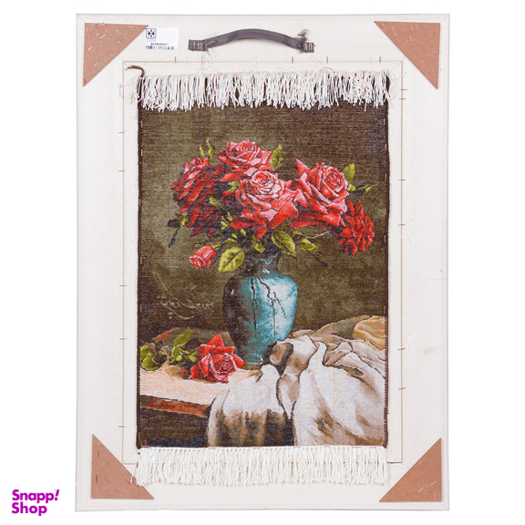 تابلو فرش دستباف سی پرشیا مدل گل در گلدان سفالی کد 903805