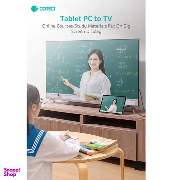 کابل تبدیل Type-C به DisplayPort کوتتسی مدل OF-014 طول 1.8 متر