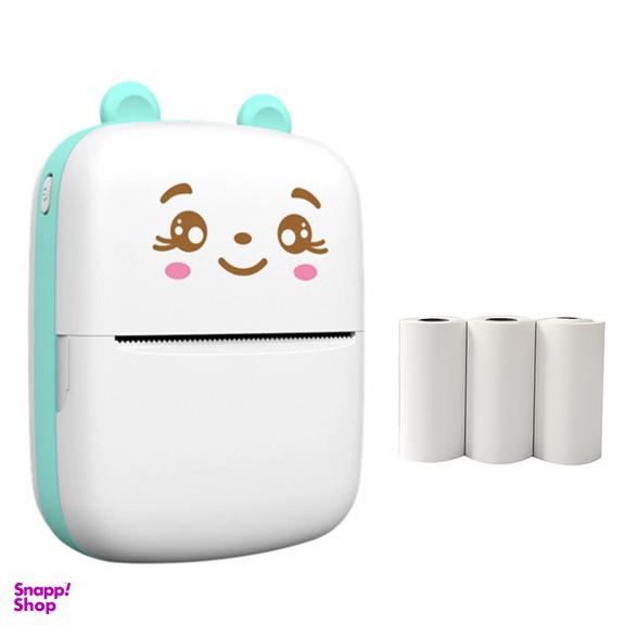 پرینتر حرارتی ناب سل مدل پرتابل کد BLU01 به همراه 3 عدد رول کاغذی