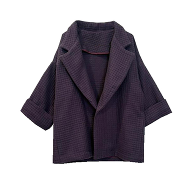 پالتو زنانه مدل A12 رنگ بادمجانی روشن