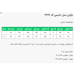 بارانی زنانه السانا مدل داتیس کد 236228