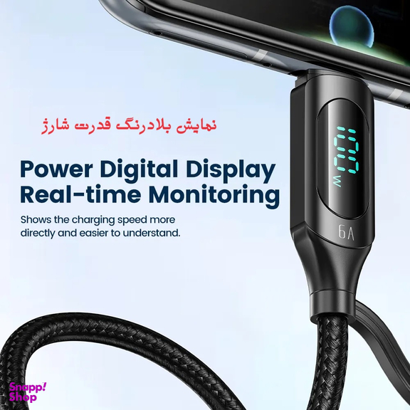 کابل تبدیل USB به Lightning/USB-C توکی مدل TQ-X03 طول 1 متر