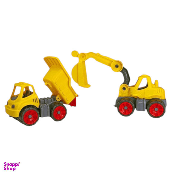 ماشین بازی کامیون و بیل مکانیکی کوچک کیوان تویز کد K1-7