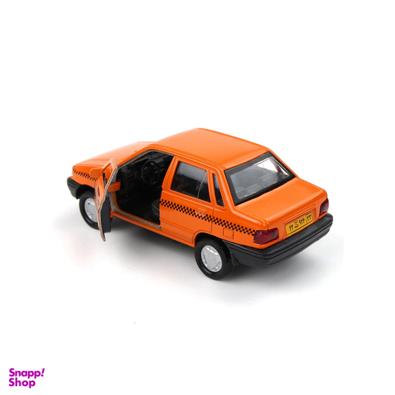اسباب بازی ماشین طاها مدل پراید تاکسی نارنجی
