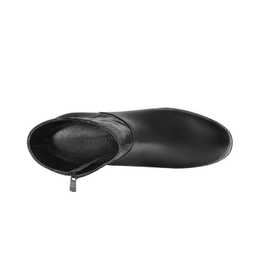 نیم بوت زنانه نوین چرم مدل 1614  WS3646 رنگ مشکی