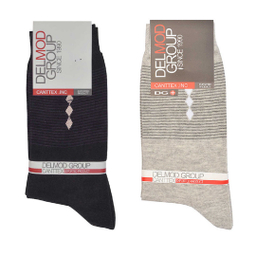 جوراب ساق بلند مردانه دل مد گروپ مدل 249027919 بسته دو عددی