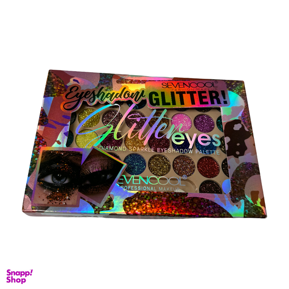 پالت سایه چشم گلیتری 36 رنگ مدل Seven Cool کد A