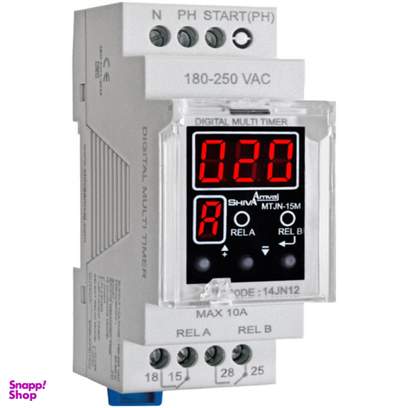 مولتی تایمر دیجیتال شیوا امواج مدل MTJN-15M کد 14JN12 بسته دو عددی