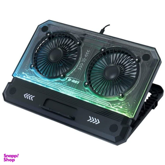 پایه خنک کننده لپ تاپ 2 فن RGB دی نت مدل DT-50