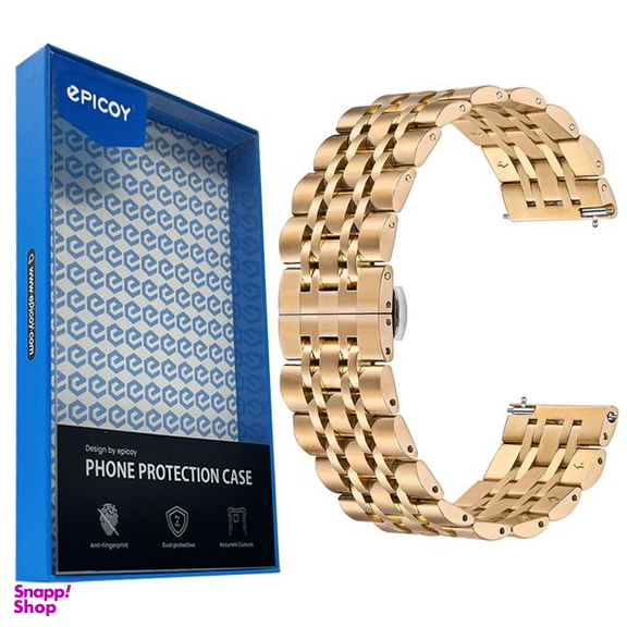 بند اپیکوی مدل StainLess-20mm مناسب ساعت هوشمند سامسونگ Galaxy Watch 4/5/6/ َActive1/2