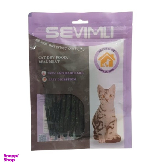 تشویقی گربه سویملی مدل مدادی طعم مرغ و بلوبری وزن 80 گرم