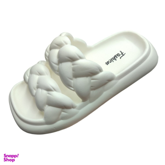 دمپایی زنانه پاپا مدل آهو کد 129619 رنگ سفید