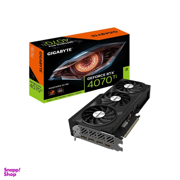 کارت گرافیک گیگابایت مدل GeForce RTX 4070 Ti WINDFORCE OC 12G