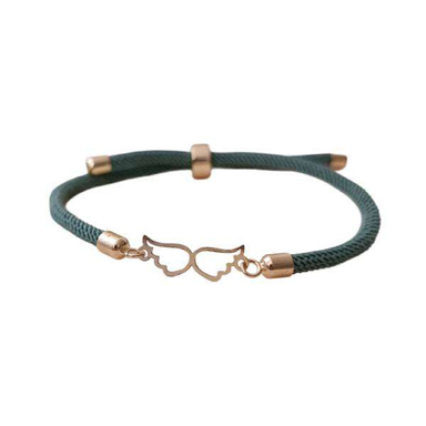 دستبند طلا 18 عیار زنانه مدل بال فرشته کد G0183