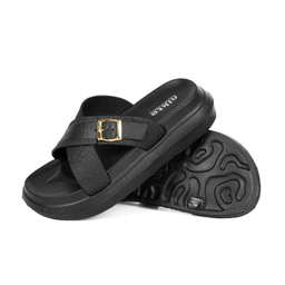 دمپایی زنانه نیکتا مدل پاییز رنگ مشکی